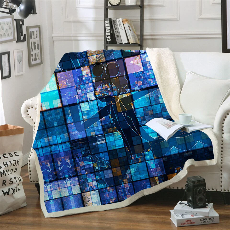 

Ricky Running 3D Printed Sherpa Blanket Couch Quilt Cover Travel Bedding Outlet Velvet Plush Throw Fleece Blanket Bedspread New