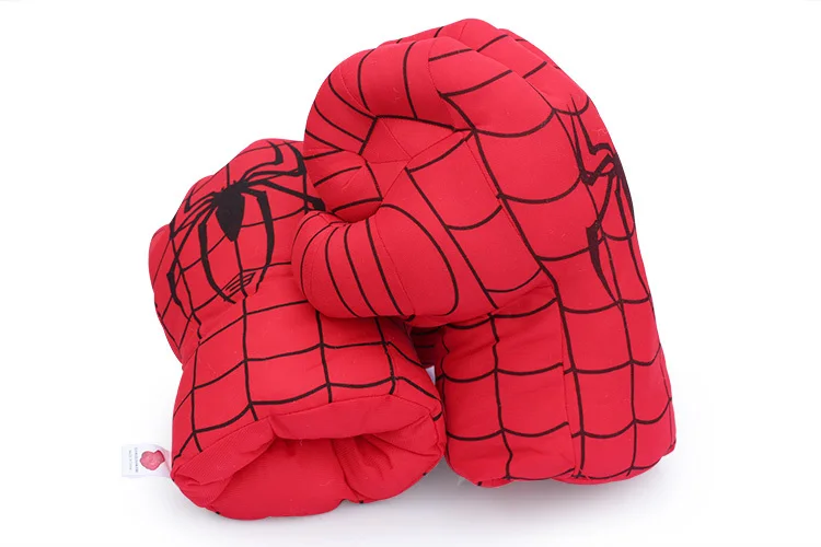 13 дюймов Невероятный Халк Smash Hands+ Человек-паук плюшевые перчатки Человек-паук реквизит для выступлений игрушки