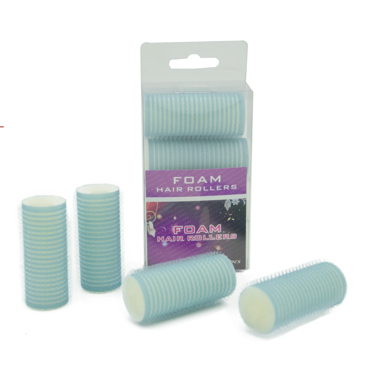 4pcs/set Magic Self Adhesive Hair Rollers Plastic Large Curlers Vintage