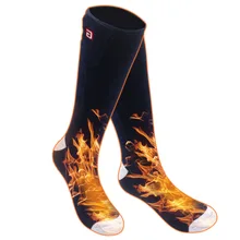 OILOVE Королевский синий холодной погоды носки с электроподогревом для Хроматически холодных ног Гари, 2,4 В С Подогревом Носки батарея для мужчин и женщин