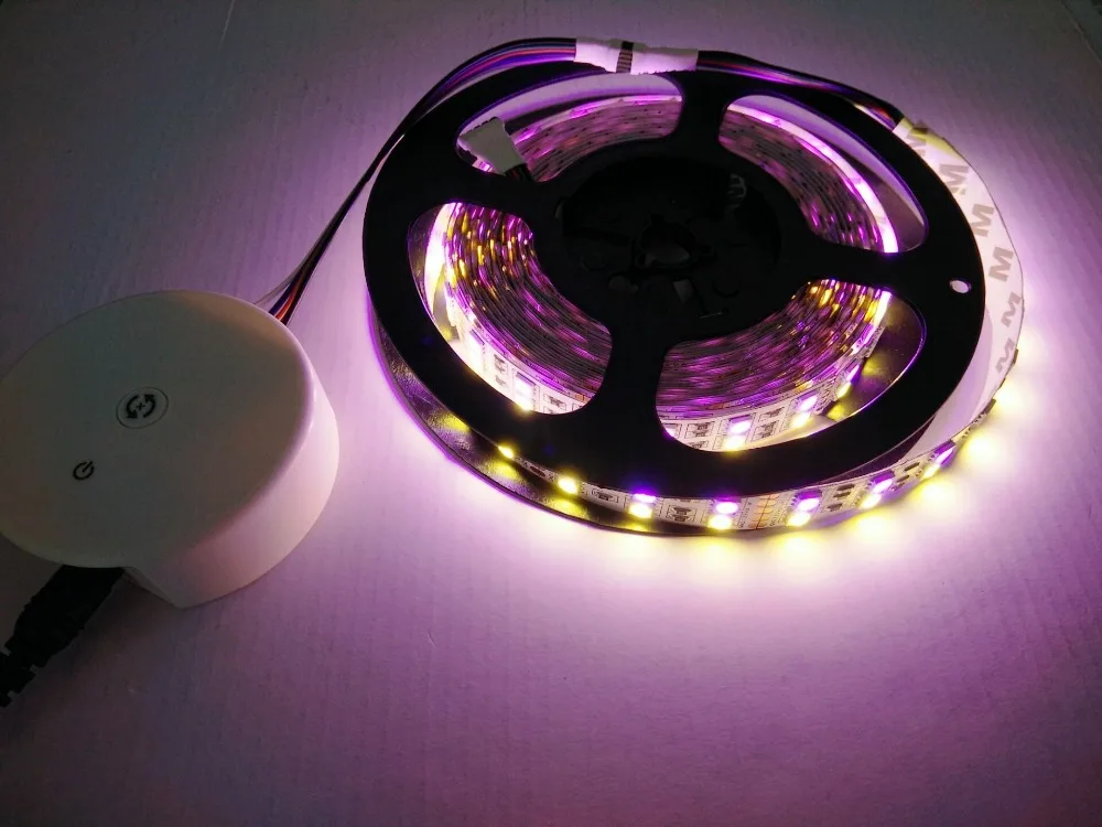 5 м 120led/m двухрядная IP67/IP33 5050RGB/RGBW (белый)/RGBWW гибкая светодиодная лента DC12V 600LED + ufo IOS