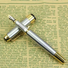 2019 Nova 1 pc de Alta Qualidade de Ouro E Prata M Nib Fountain Pen