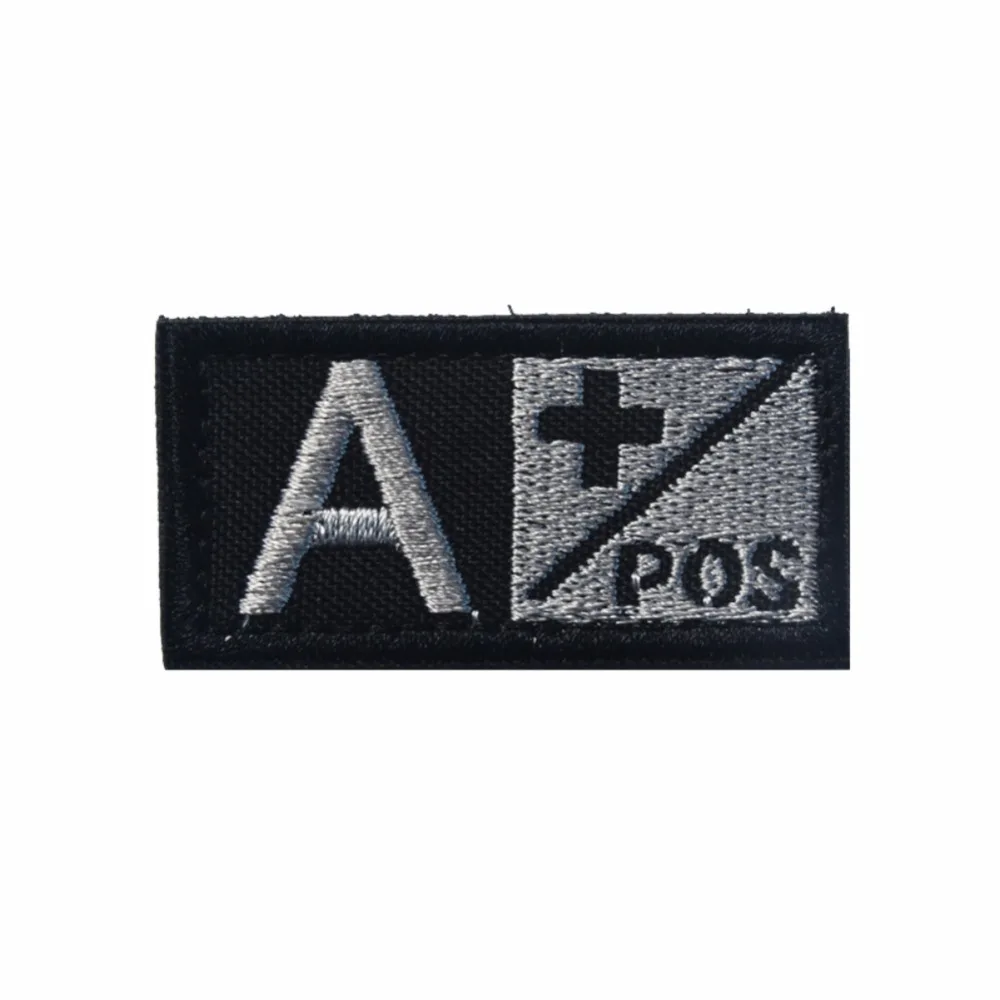 

Badge Strap Blood Type" A B O AB "Style Rectangle Embroidery Flag Tactical Patch Applique Armbands