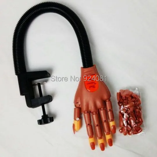 Hot Professional Supply New Super Flexible Rotate like Human Fingers Personal &amp Salon Nail Trainer Training Practice Hand F0211 | Красота