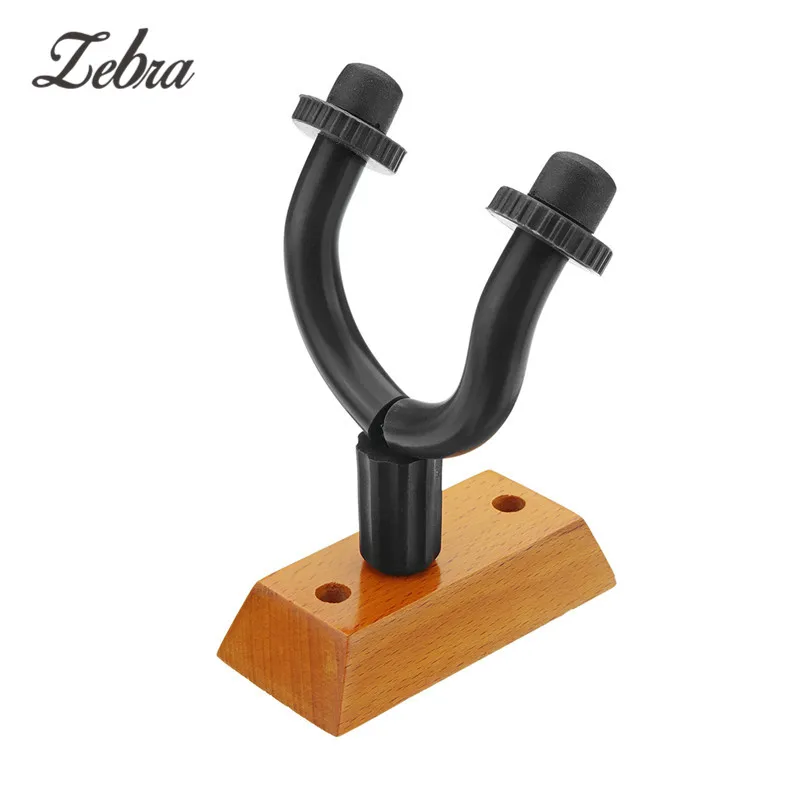 Zebra Hardwood Guitar Hangers Wall Mount Hooks Stand Holder For Acoustic Bass Guitars Musical Instrument Parts+Screws+Wall Plugs цена Zebra Hardwood Guitar Hangers Wall Mount Hooks Stand Holder For Acoustic Bass Guitars Musical Instrument Parts+Screws+Wall Plugs цены онлайн