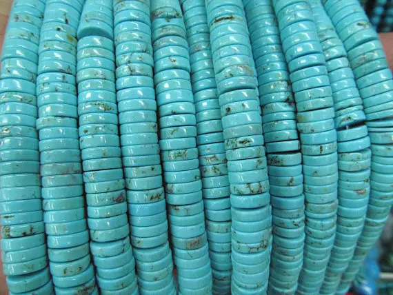 

High quality 2strands 6 8 10 12 14 16mm Turquoise Heishi pinwheel Beads,green blue black pink red white purple oranger mixed loo