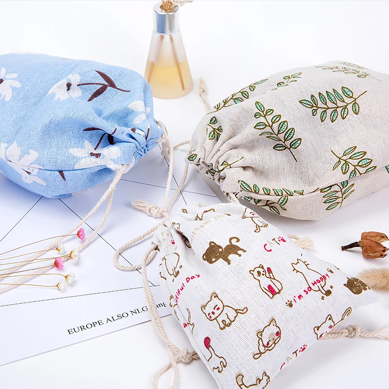 Cotton Tote Bag Drawstring Bags Women Shopping Bag Travel Packing Pocket Underwear Shoe Storage Organizer Bag Pouch Cotton Tote Bag Drawstring Bags Women Shopping Bag Travel Packing Pocket Underwear Shoe Storage Organizer Bag Pouch