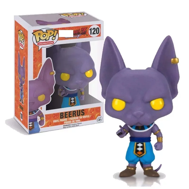

FUNKO POP Dragon Ball Z Beerus Model Toy PVC Action Figure Super Saiyan Vinyl Figure Doll Collection Toy in box