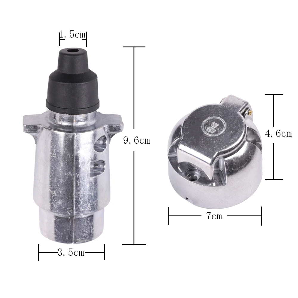 12V 7 контактный разъем прицепа и Караван гнездо металлического сплава в комплект