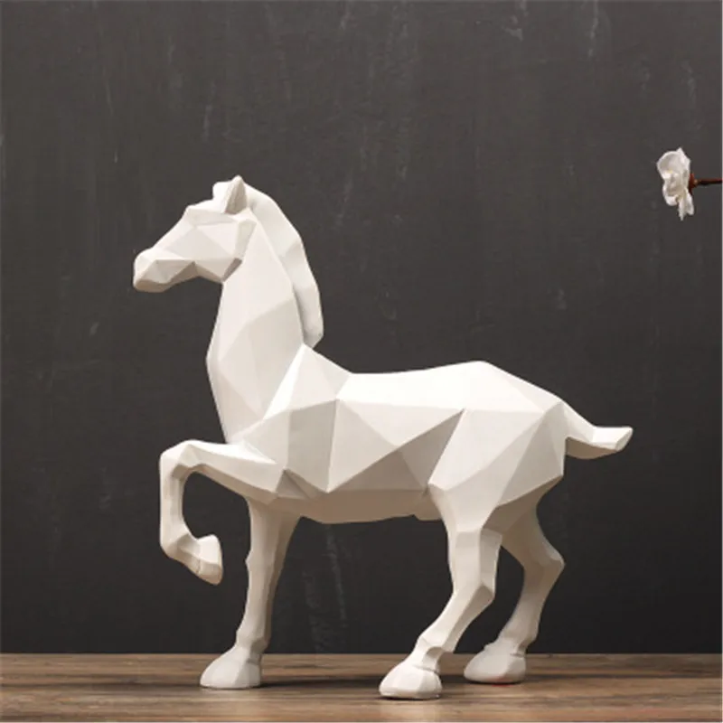 

Sample House Decoration Origami Geometry Horse Colophony Crafts Soft Adornment Home Furnishing Articles G799