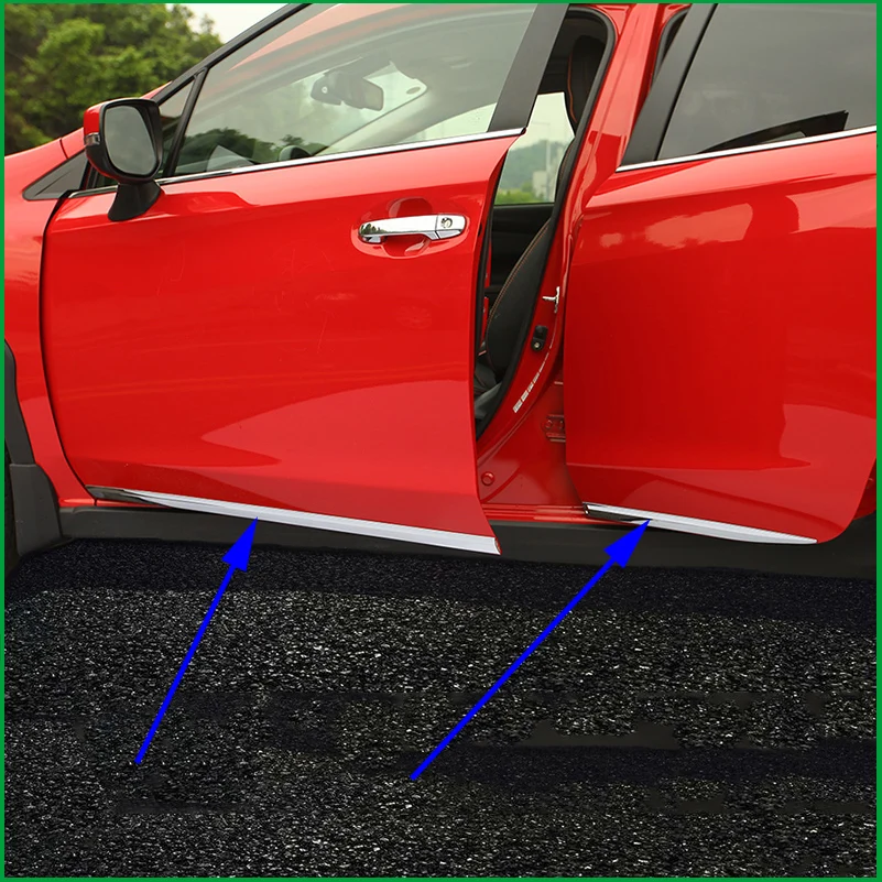 For SUBARU XV 2018 Side Door Molding Body Strip Streamer Protection Lid