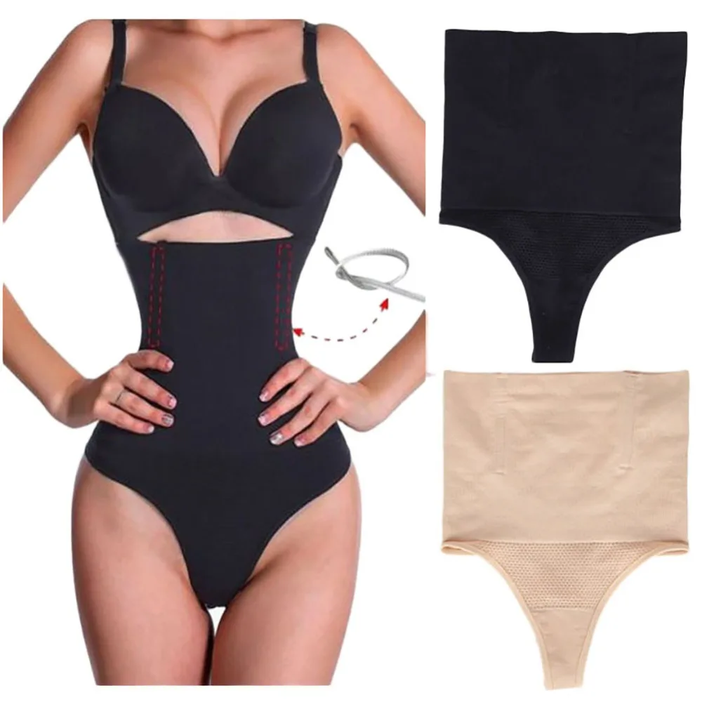 Для женщин трусы с высокой талией Короткие Body Shaper пластика Управление нижнее