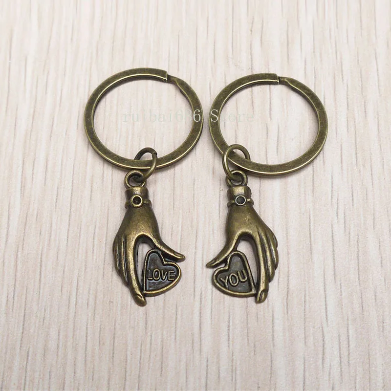 

2pcs Love You Key Ring Couples Keychain Personalized Gift birthday Gift