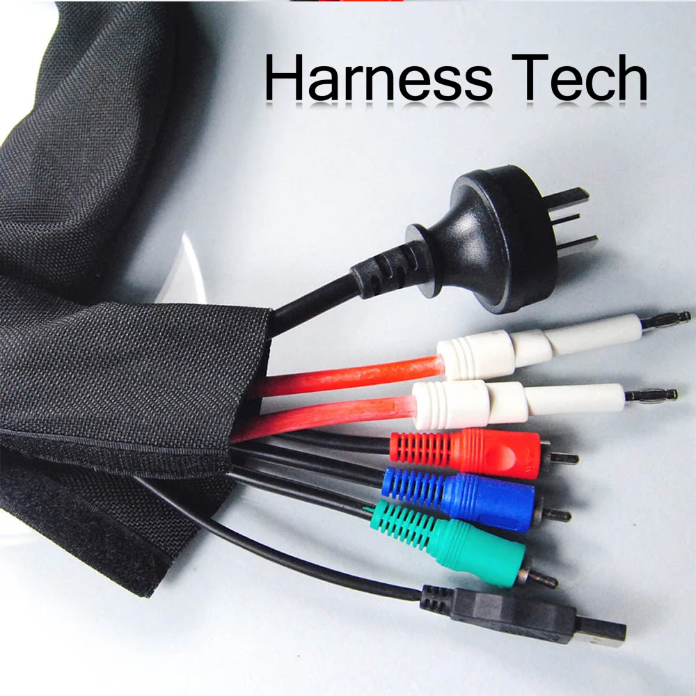 

3/4'' 20MM Black Flexo Wrap with Hook & Loop Fastener multifilament cable wrap