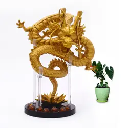 Аниме Драконий жемчуг Z Shenron Золотой, из ПВХ фигурку Shenlong Коллекционная кукла модель игрушка Рождественский подарок для детей