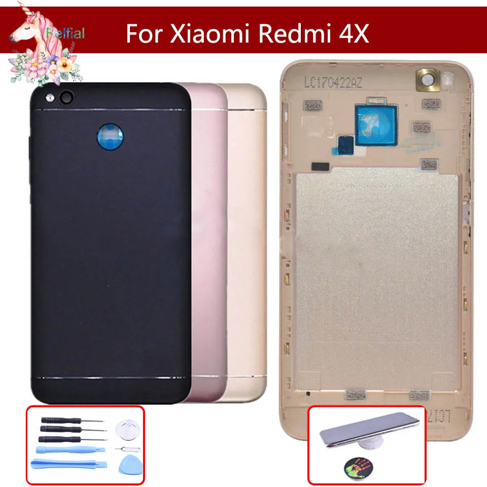 10 шт./для Xiaomi Redmi 4x сзади корпус батарея Крышка задняя дверь случае для Xiaomi Redmi 4x батарея Крышка в виде ракушки Запчасти для авто