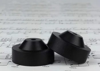 

8pcs/lot 33mm Ebony Wood Hifi Isolation Amplifier Speaker Subwoofer Spike Pad Base Feet Pads