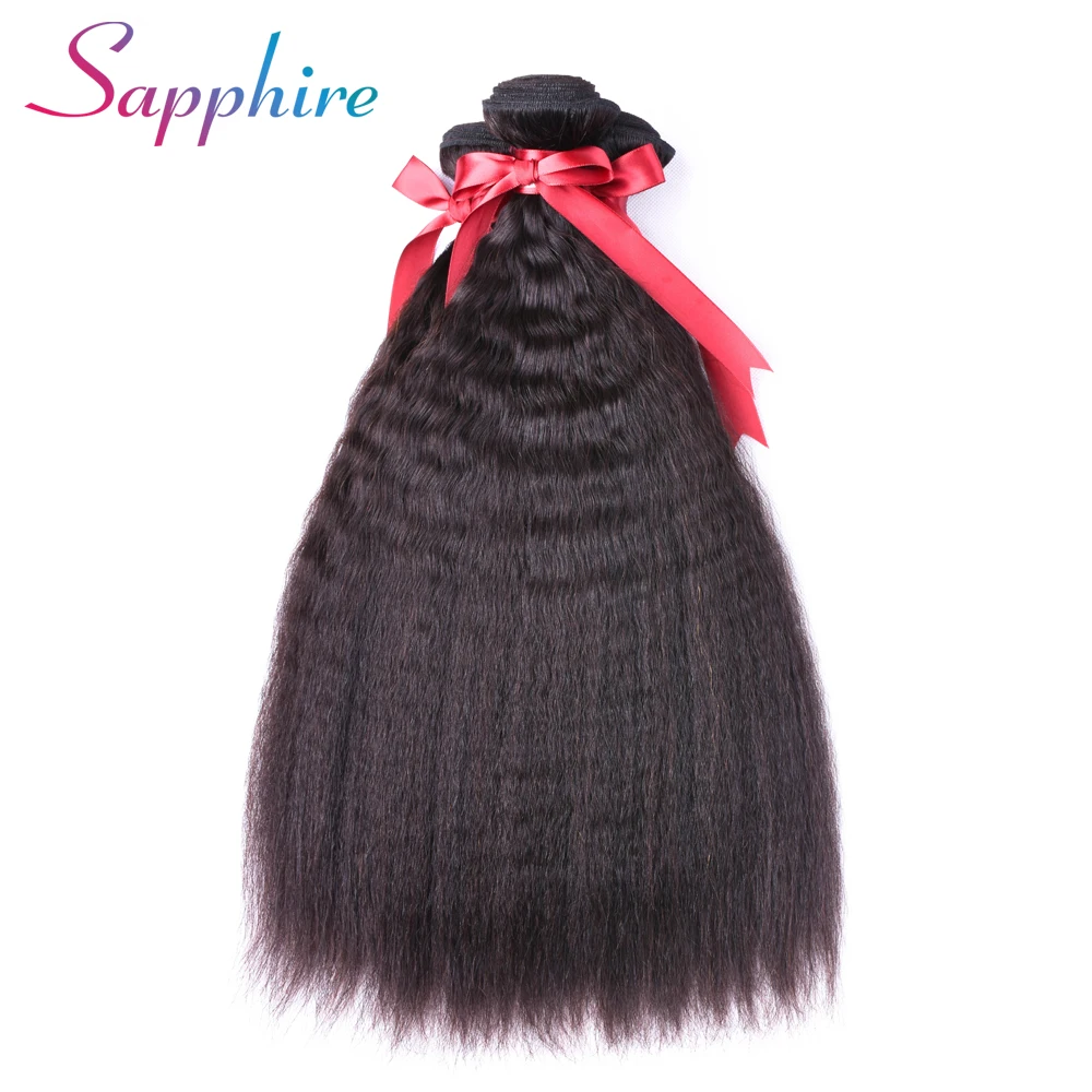 Sapphire Peruvian Kinky Straight Hair Bundles Human Hair Bundles Non-Remy Human Hair Extensions 1 Piece Double Weft Sapphire Peruvian Kinky Straight Hair Bundles Human Hair Bundles Non-Remy Human Hair Extensions 1 Piece Double Weft