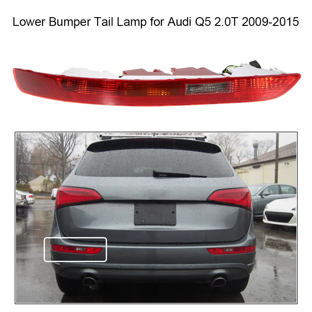 12V Car Styling Taillight Car For Audi Q5 Rear Left Right Tail Light Lower Bumper Tail