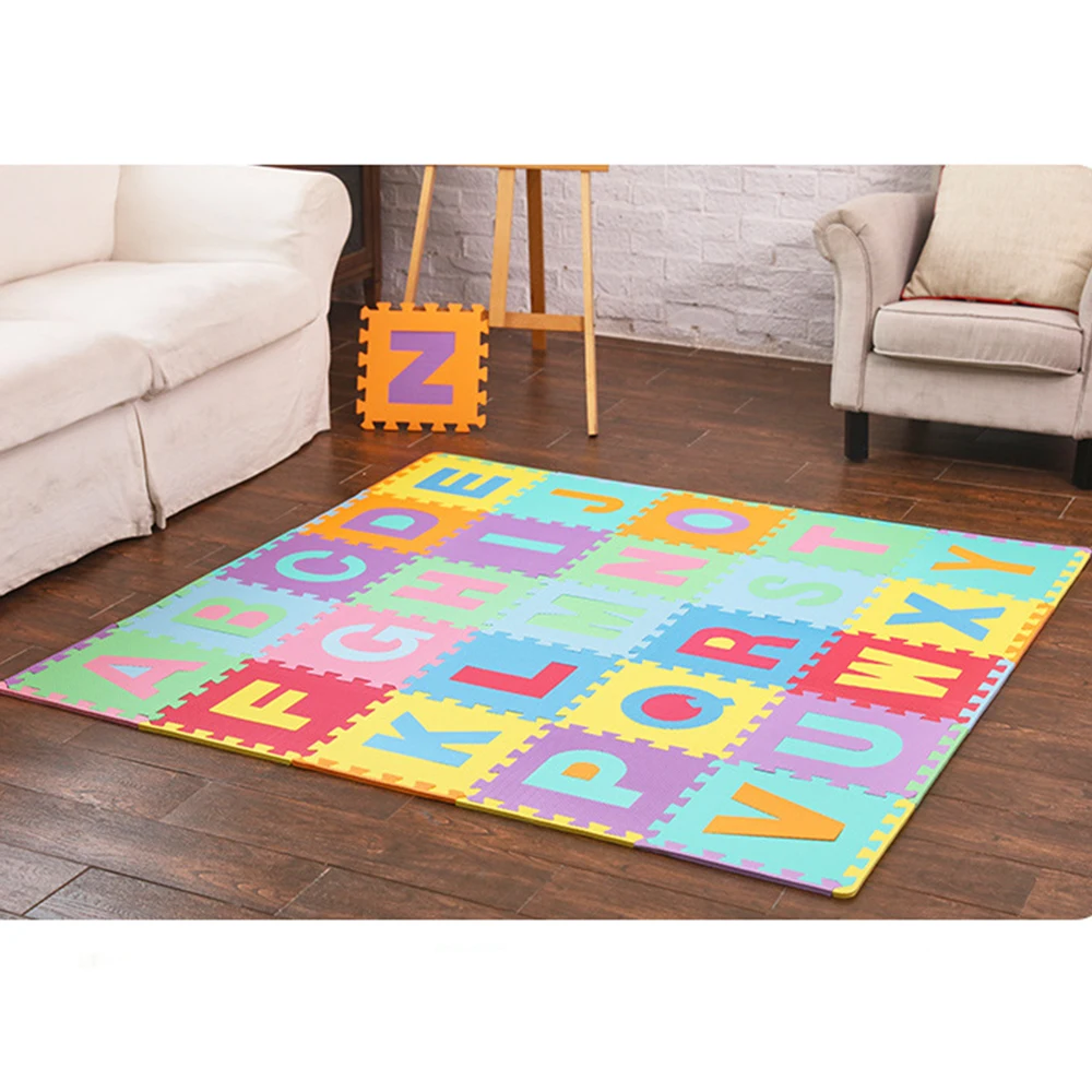 26 Pieces Letters Kids Toys Puzzle Mats Baby Toys Kids Rug Toys for