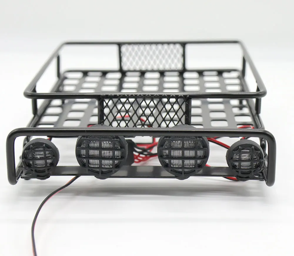 

Rack luggage Led Lights for 1/10 Scale Rock Cralwer AXIAL SCX10 Tamiya CC01 RC8WD D90 CC01 oyota FJ Cruiser Body JK Wrangler