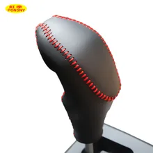 PONSNY автомобильные чехлы для интерьера чехол для Citroen C4 2012- автоматическая крышка переключения передач из натуральной кожи ручной работы