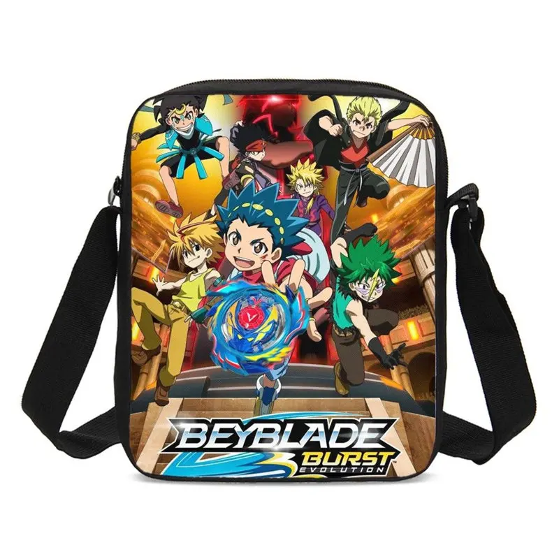 Сумки через плечо для детей девочек и мальчиков аниме мультфильм Beyblade Burst 3D принт