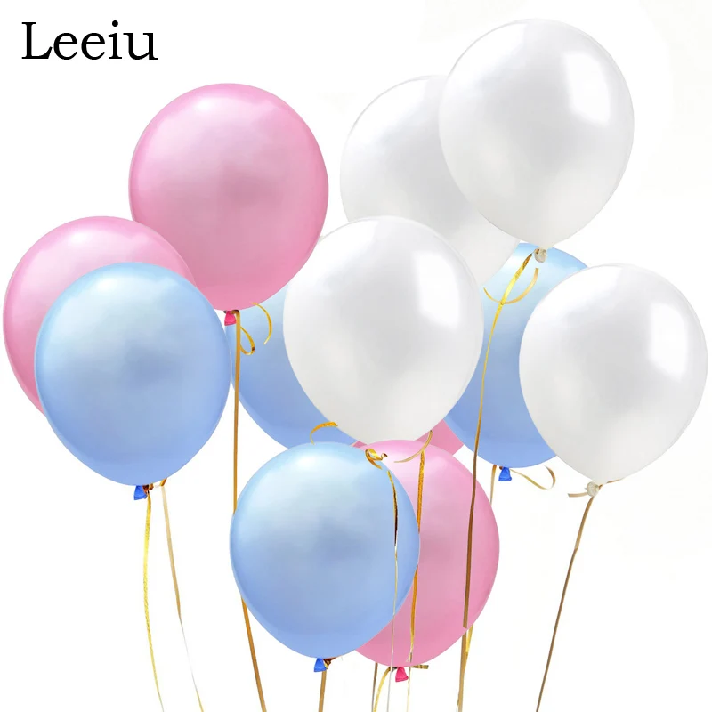 

Leeiu 12pcs Colorful Happy Birthday Latex Balloons Wedding Party Decoration Baby Shower Christening Party Balloons Accessories