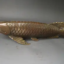 16," разработанная китайская медная Статуэтка рыбы