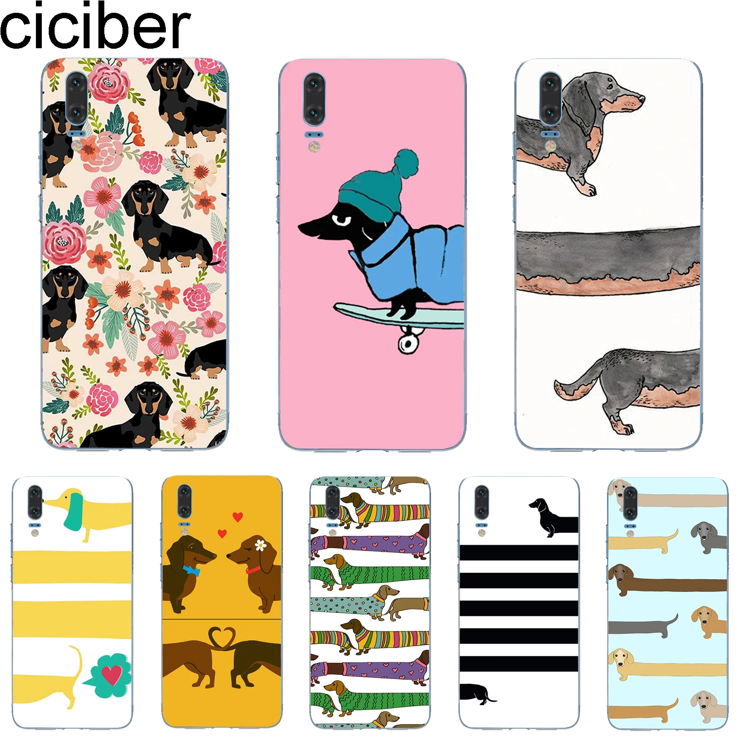 Ciciber чехол для Huawei P30 P20 P10 P9 P8 Lite Pro Plus 2017 P smart 2019 чехлы телефонов мягкий TPU с