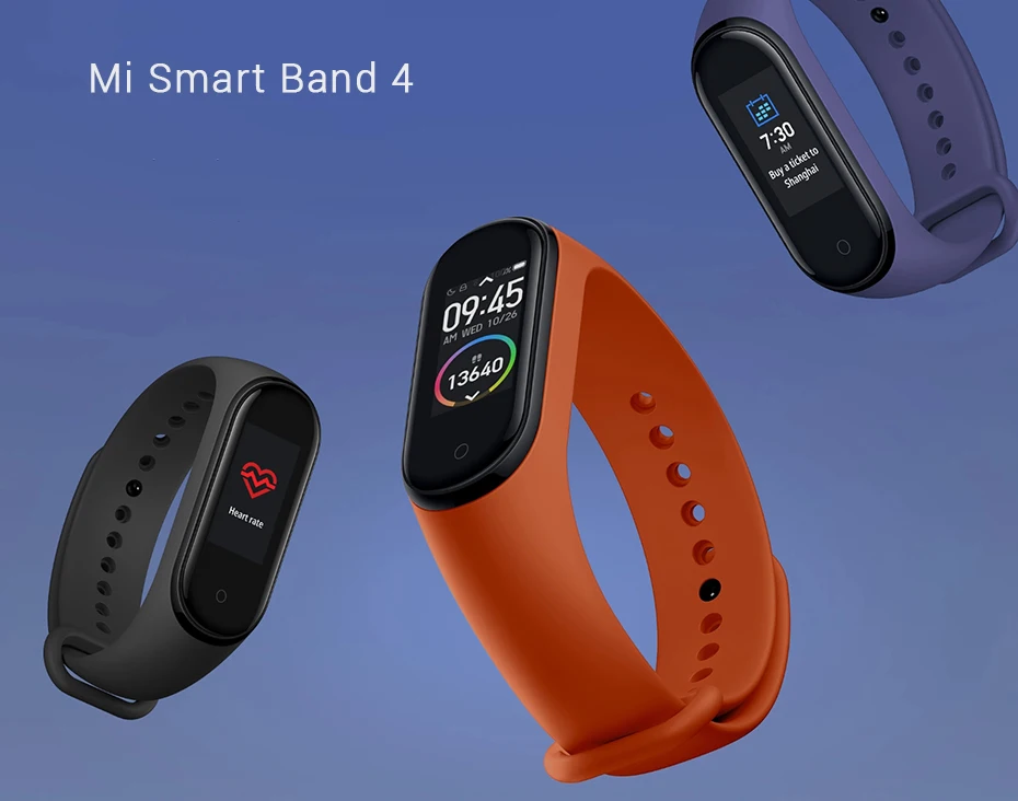 Глобальная версия, Xiaomi mi, 4 смарт-браслета, цветной, 3 экрана, браслет mi Band 4, пульсометр, фитнес, Bluetooth, 5,0, 50 м, умные часы для плавания mi ng