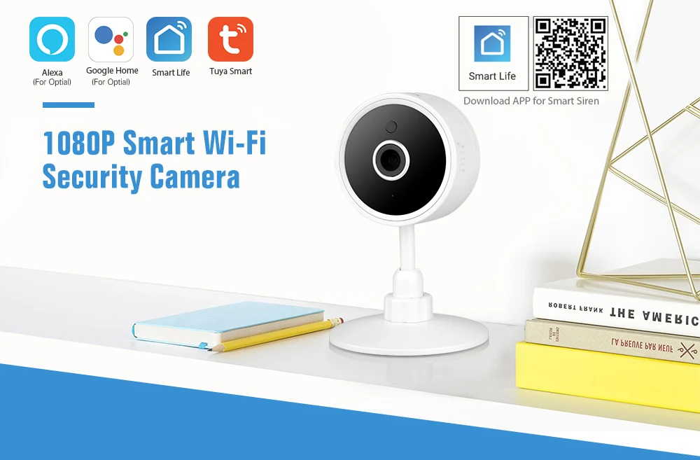 Tuya Smart life WiFi 1080P ip-камера видеонаблюдения камера видеонаблюдения