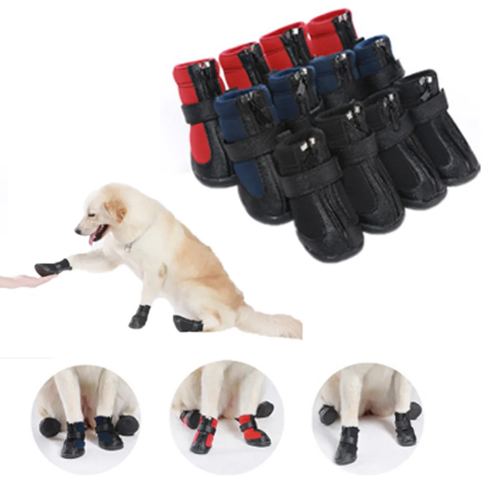 11.11 2017 XS/S/M/L/XL/XXL Waterproof Pet Shoes Anti Skid Dog Winter