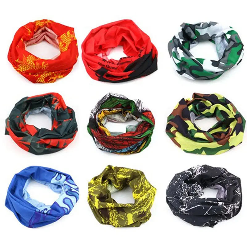 

Sport Bicycle Multi Functional Bandana Headband Camouflage Leaves Seamless Magic Bandanas Tube Ring Scarf