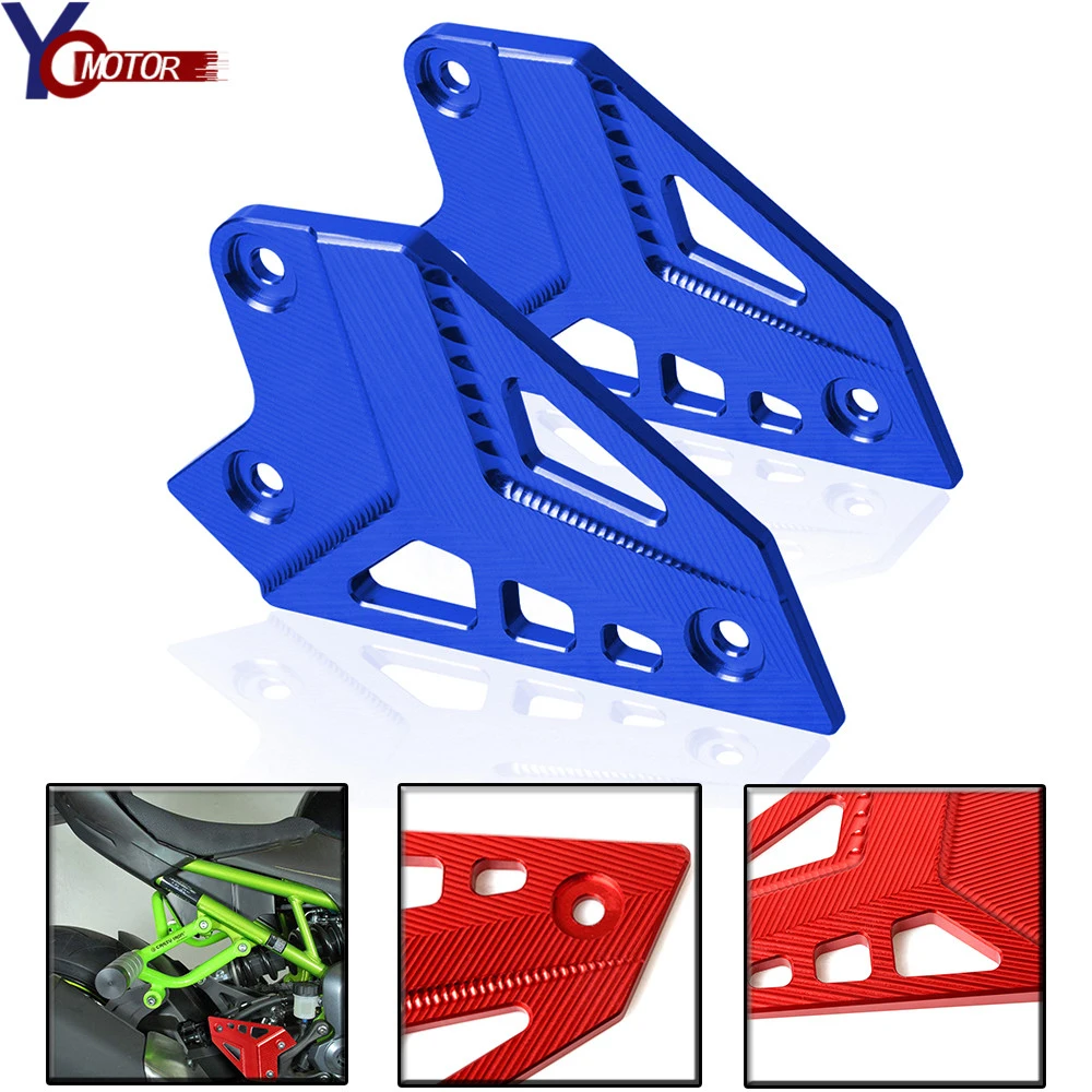 

For Kawasaki Z900 2017 CNC aluminum Heel Guard Protector Foot Peg Heel Protection Protective Film Mount Motorcycle Accessories