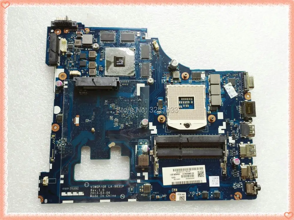

for Lenovo G500 Notebook LA-9631P Laptop motherboard VIWGP/GR LA-9631P REV:1.0 With GPU HM70 ( Support For Pentium cpu only )