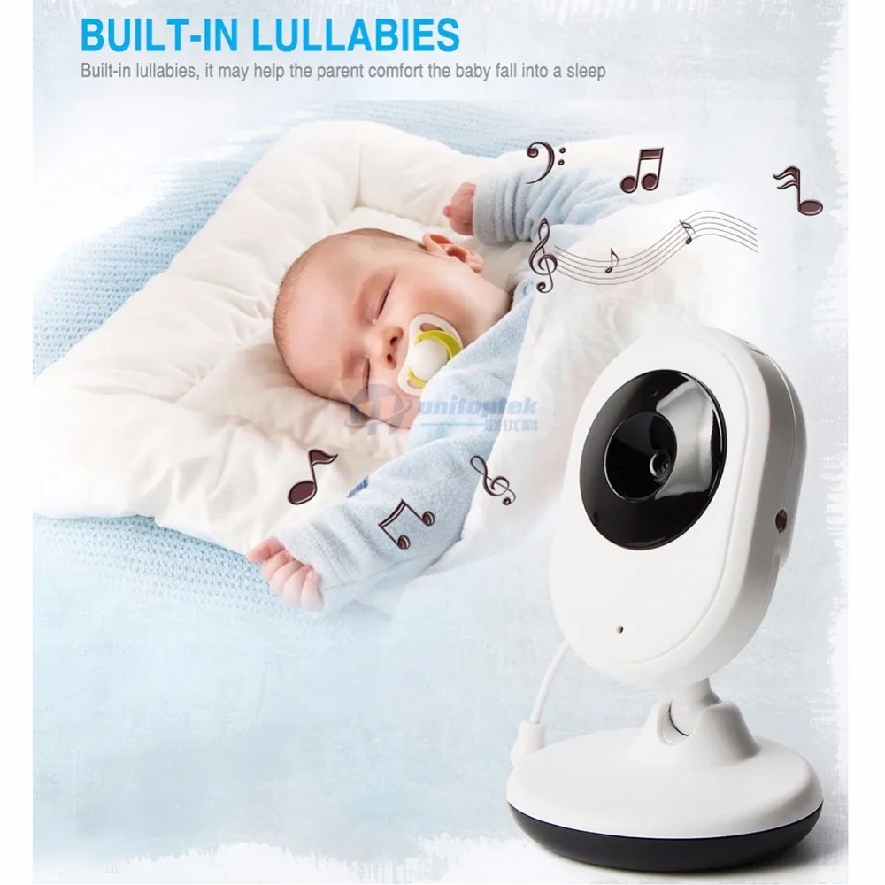  2.4GHz Wireless Infant Radio Babysitter Digital Video Camera Sleeping Baby Monitor Night Vision Tem