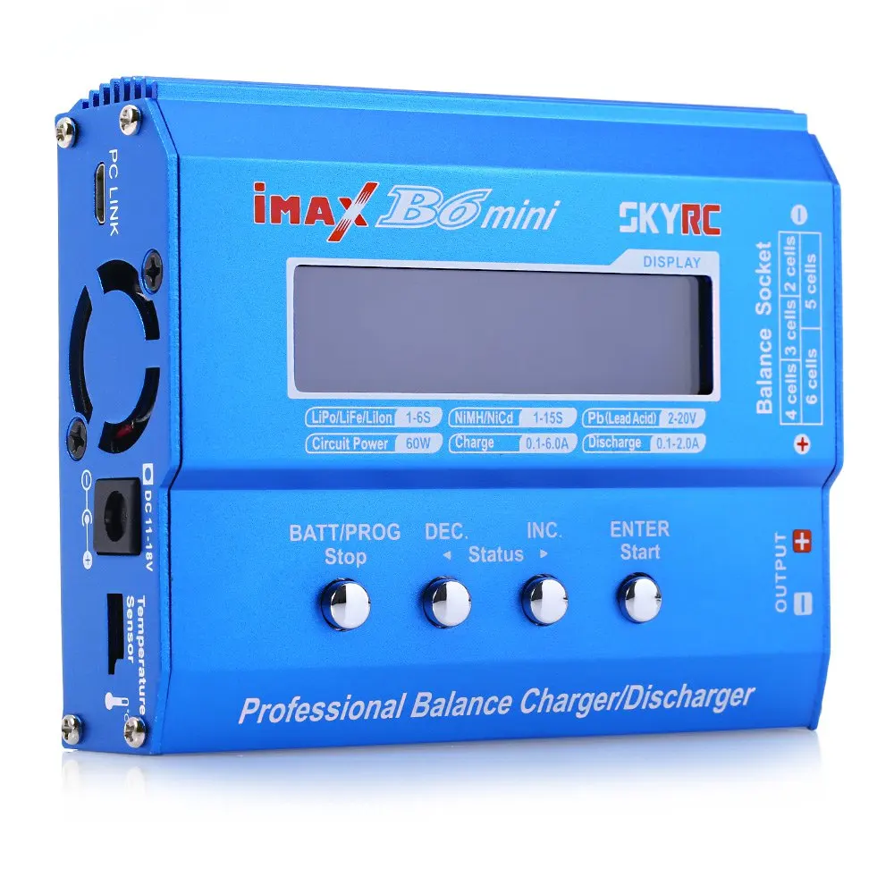 RC Quadcopter Parts SKYRC iMAX B6 Mini Professional Balance Charger / Discharger for RC Aeromodelling Battery Hot original skyrc imax b6 60w mini professional balance charger discharger for rc helicopter toy quadcopter battery charging f00032