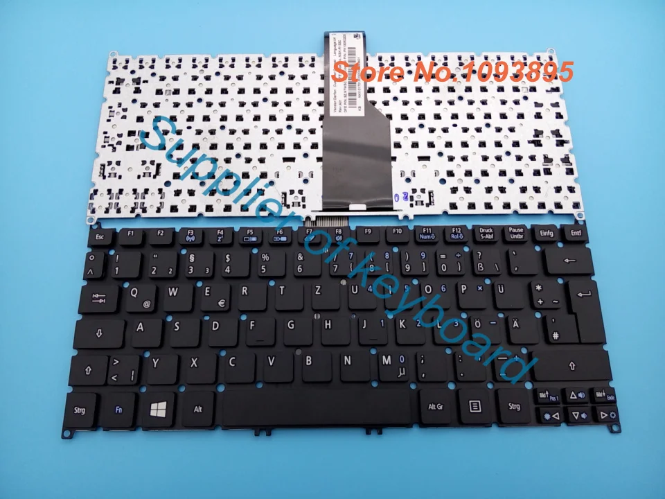 Новая немецкая клавиатура для ноутбука Acer Aspire S3 S3-391 S3-951 S5 S5-391 TravelMate B1 B113 |