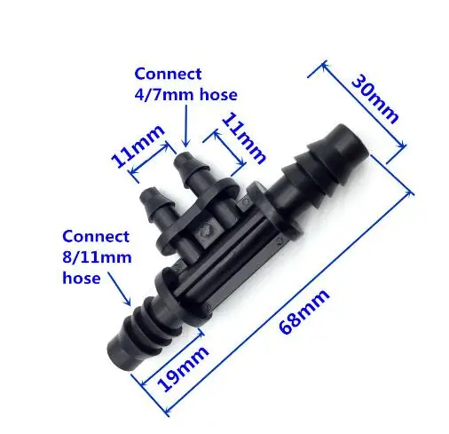 4/7 ''- 9/12'' тройник соединитель для орошения труб