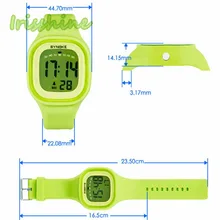 Irisshine i0325 Unisex watches Silicone LED Light Digital Sport Wrist Watch Kid Women Girl Men Boy gift