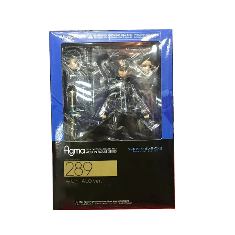 Аниме Figma 264 Sword Art Online II kiito ALO ver. Aloverer Kirigaya Kazuto ПВХ фигурка Коллекционная модель игрушки 14 см - Цвет: Figma 289 InBox