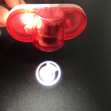 2-20 Pcs Per Skoda Logo del Portello di Automobile Luce di Embelm Per Octavia A5 MKII Proiettore Laser Avvertimento Fantasma Lampada led Accessori Per Auto
