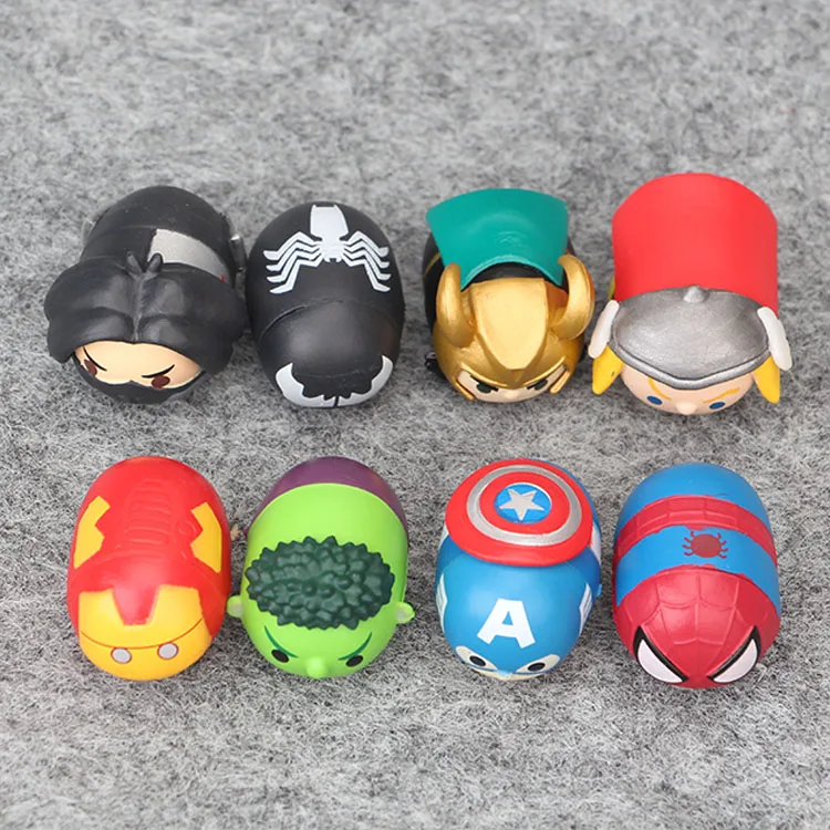 Куклы Disney Tsum 8 шт./лот Милая мини Экшн фигурка Мстители Человек паук Веном