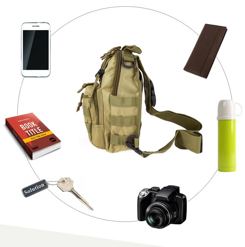 Outdoor Shoulder Military Backpack Camping Travel Hiking Trekking Bag