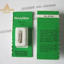 Welch allyn 03100 галогенная лампа, 3,5 в 2,7 Вт, отоскоп Ларингоскоп аноскоп, офтальмологический ветеринарный, WelchAllyn 03100-U лампа