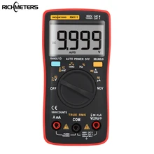 RICHMETERS RM111 NCV True-RMS Digital Multimeter Auto Range 9999 counts Temperature Back light AC/DC Voltage Ammeter