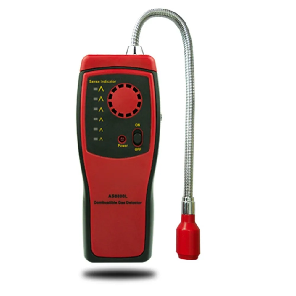 Природный AS8800L легковоспламеняющийся газ тестер для проверки герметичности Инструмент детектор горючего газа метан детектор утечки газа анализатор