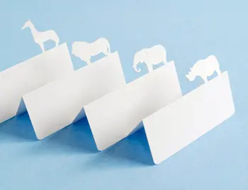 

Safari Animals place cards rustic Wedding Party Escort Tent seating table number card Placecardspc001