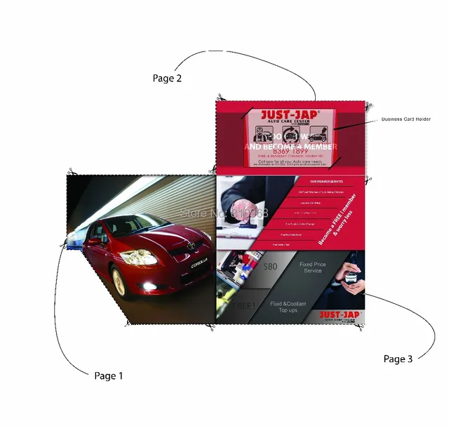 custom made special die cut folding flyers brochures with business special flyers